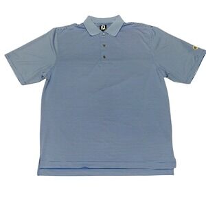 FootJoy Golf Polo Shirt Mens Size XL Blue Striped Short Sleeve‎